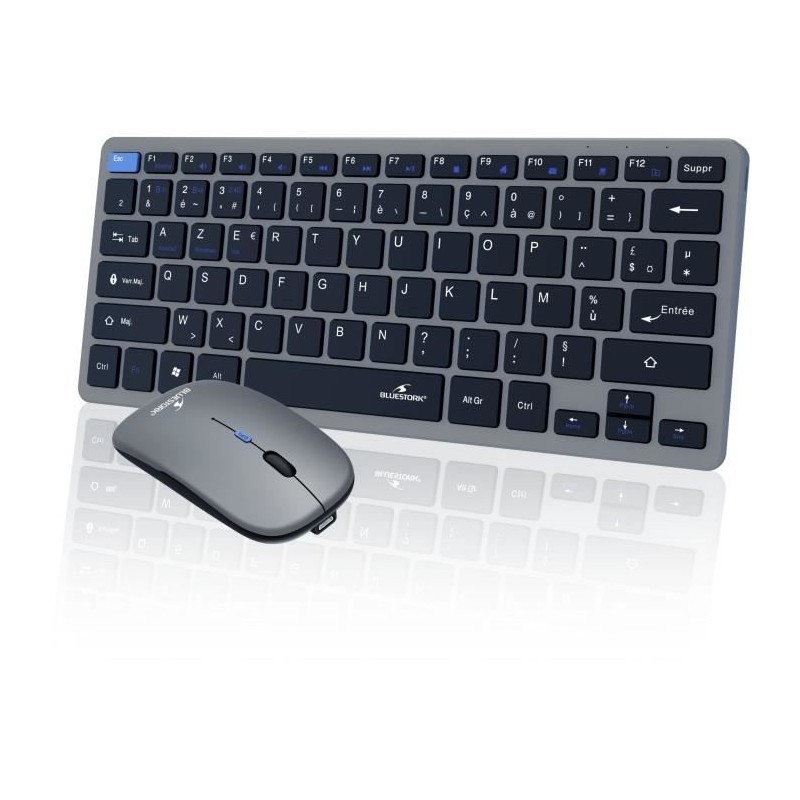 Ensemble Clavier Souris sans fil - BLUESTORK - Pack Mini - Bluetooth & Ensemble Clavier Souris sans fil - BLUESTORK - Pack Mini - Bluetooth &