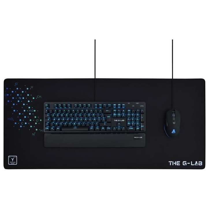 Tapis de Souris - XXL - The G-Lab - PAD YTTRIUM - 900x400x4mm - Noir Tapis de Souris - XXL - The G-Lab - PAD YTTRIUM - 900x400x4mm - Noir