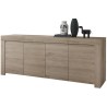 Buffet - FAENZA - 4 portes - Chene clair - 210 x 42 x 81 cm