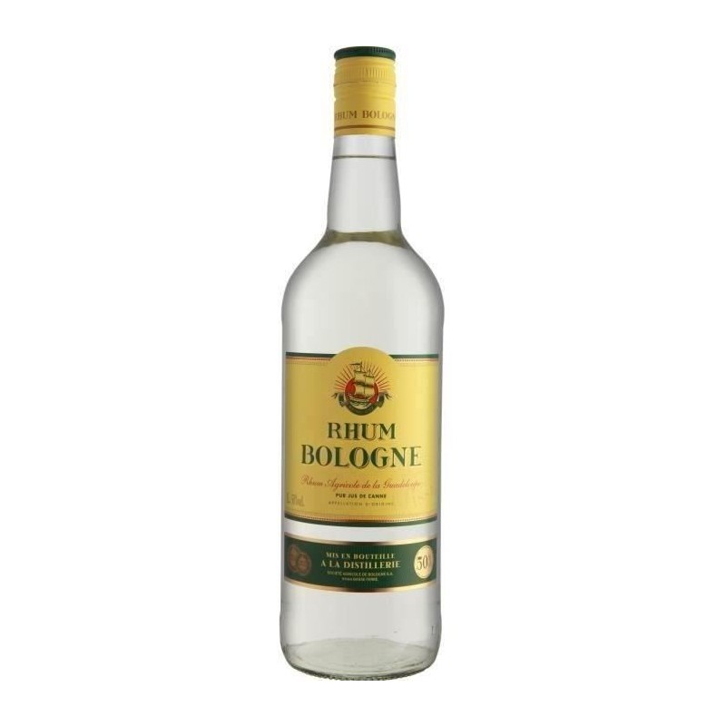 Rhum Bologne - Rhum agricole blanc - Guadeloupe - 50%vol - 100cl Rhum Bologne - Rhum agricole blanc - Guadeloupe - 50%vol - 100cl