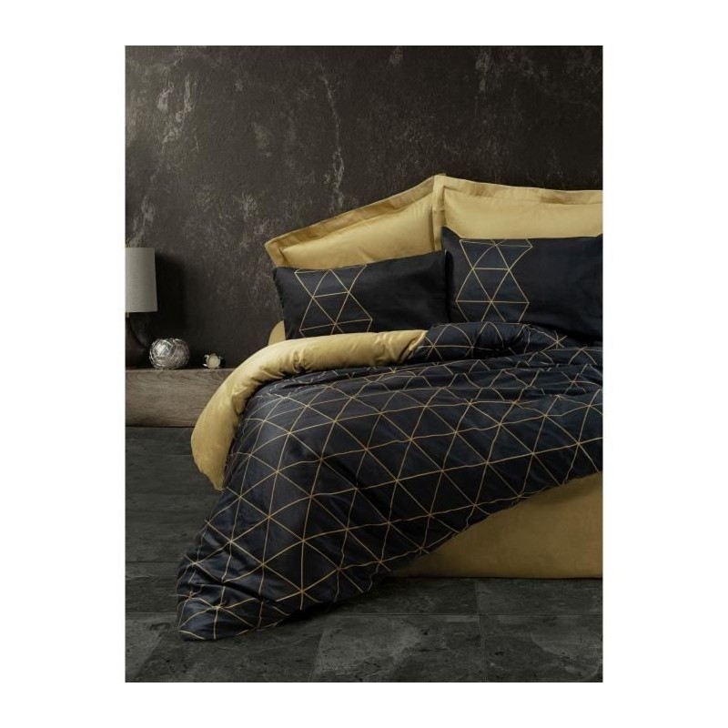 Parure de lit - 1 housse de couette 220 x 240 cm + 2 taies d'oreiller Parure de lit - 1 housse de couette 220 x 240 cm + 2 taies d'oreiller