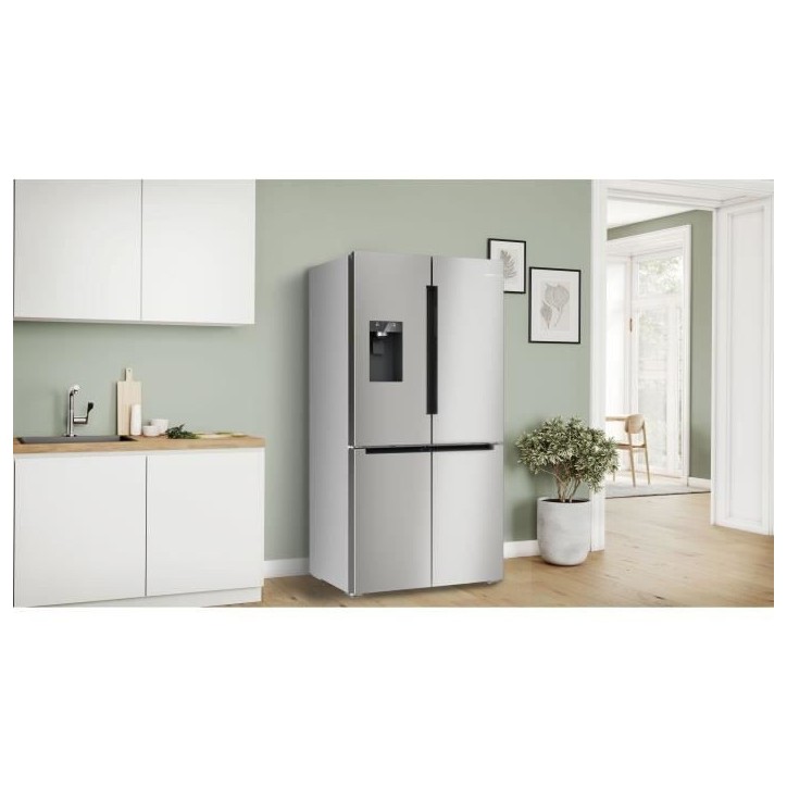 Réfrigérateur combiné - BOSCH SER6 - KFD96APEA - Multi-portes - Classe E - 375 L - 183 x 90,5 x 73,1 cm - Acier brossé Réfrigérateur combiné - BOSCH SER6 - KFD96APEA - Multi-portes - Classe E - 375 L - 183 x 90,5 x 73,1 cm - Acier brossé