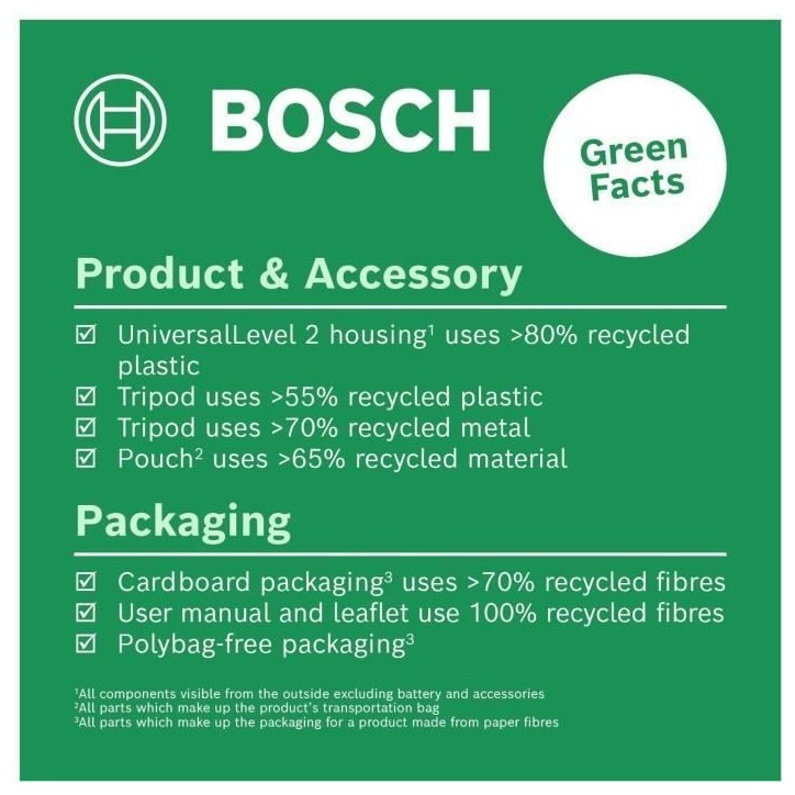 Bosch Laser lignes UniversalLevel 2 - Rouge + Set