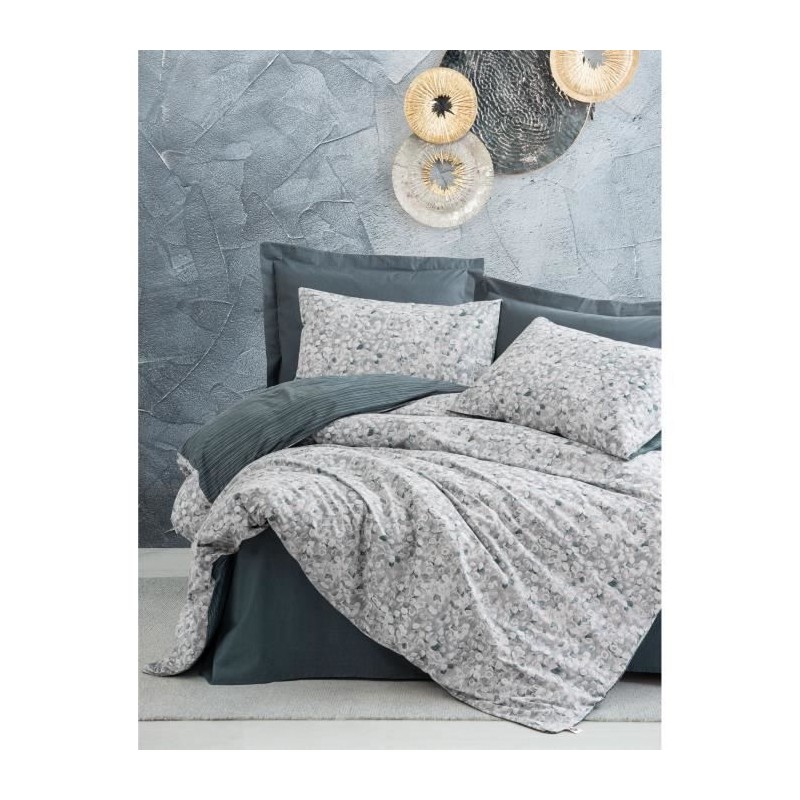 Parure de lit - 1 housse de couette 220 x 240 cm + 2 taies d'oreiller Parure de lit - 1 housse de couette 220 x 240 cm + 2 taies d'oreiller