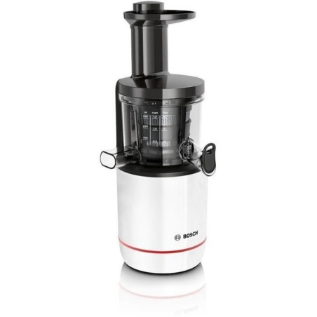 Extracteur de jus - BOSCH - MESM500W VitaExtract - Blanc/chrome - 150 W - 1 vitesse + reverse - syst. de sécurité sur le couve