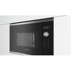 Micro-ondes encastrable - BOSCH Série 6 - BFL554MS0 - Noir / Inox - 5
