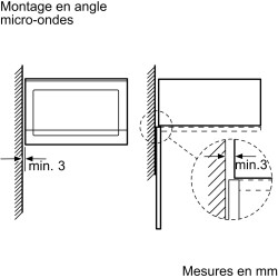 Micro-ondes encastrable - BOSCH Série 6 - BFL554MS0 - Noir / Inox - 5