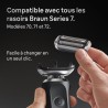 Tete de rasoir BRAUN Series 7 - 3 lames flexibles - Tete flexible a 36