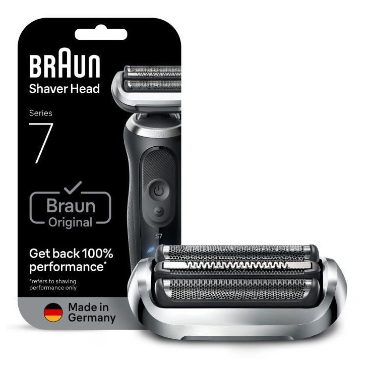 Tete de rasoir BRAUN Series 7 - 3 lames flexibles - Tete flexible a 360° - 100 % fabriqué en Allemagne Tete de rasoir BRAUN Series 7 - 3 lames flexibles - Tete flexible a 360° - 100 % fabriqué en Allemagne