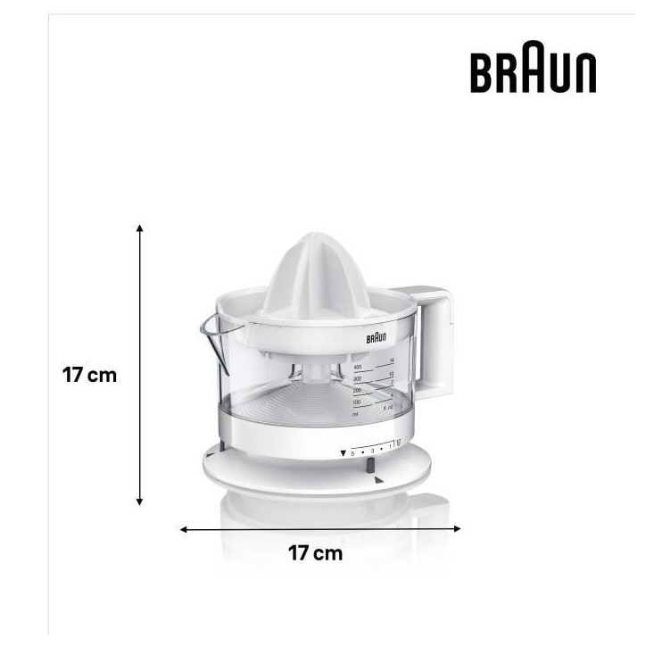 Presse-agrumes Braun Presse agrumes BRAUN CJ3000WH blanc