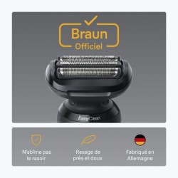 Tete de rasoir BRAUN Series 5 & 6 - 3 lames flexibles - 100 % fabriqu