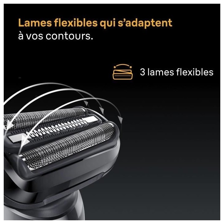 Tete de rasoir BRAUN Series 5 & 6 - 3 lames flexibles - 100 % fabriqué en Allemagne Tete de rasoir BRAUN Series 5 & 6 - 3 lames flexibles - 100 % fabriqué en Allemagne