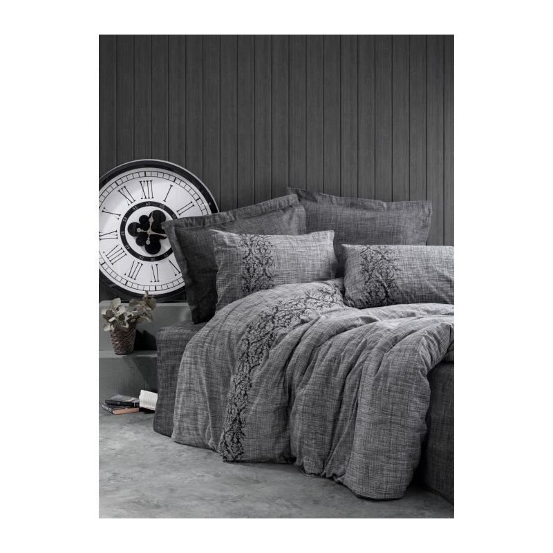 Parure de lit - 1 housse de couette 220 x 240 cm + 2 taies d'oreiller Parure de lit - 1 housse de couette 220 x 240 cm + 2 taies d'oreiller