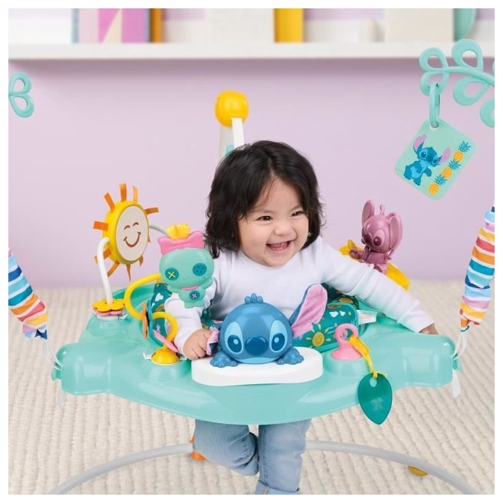 DISNEY BABY -STITCH- Aire d'éveil bébé multi-jouets, siege sauteur a rebonds évolutif, pivotant a 360° 10 jeux interactives DISNEY BABY -STITCH- Aire d'éveil bébé multi-jouets, siege sauteur a rebonds évolutif, pivotant a 360° 10 jeux interactives