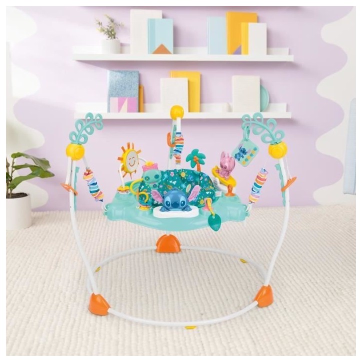 DISNEY BABY -STITCH- Aire d'éveil bébé multi-jouets, siege sauteur a rebonds évolutif, pivotant a 360° 10 jeux interactives DISNEY BABY -STITCH- Aire d'éveil bébé multi-jouets, siege sauteur a rebonds évolutif, pivotant a 360° 10 jeux interactives