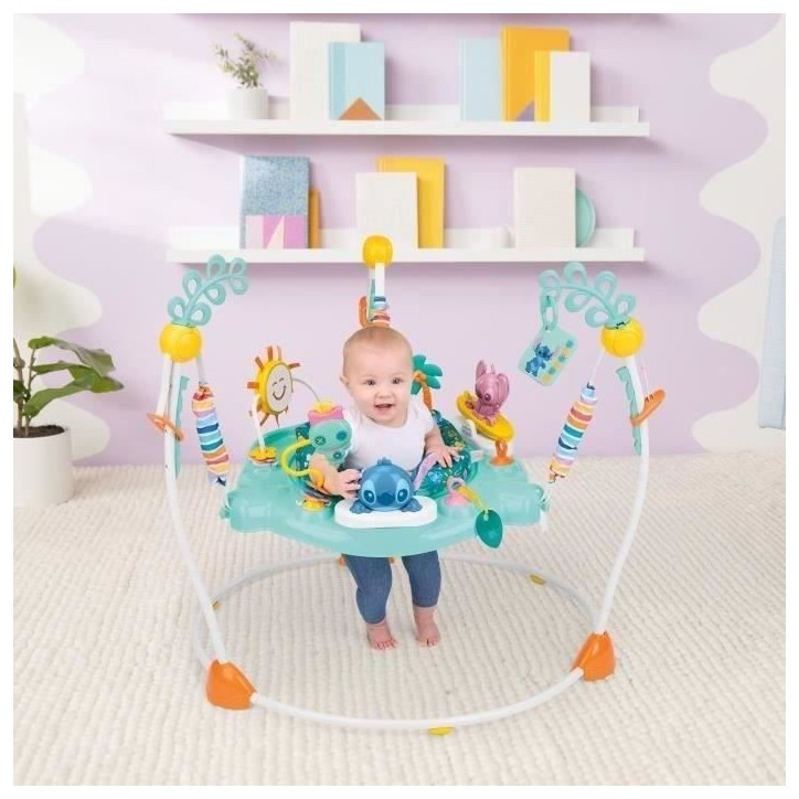 DISNEY BABY -STITCH- Aire d'éveil bébé multi-jouets, siege sauteur a rebonds évolutif, pivotant a 360° 10 jeux interactives DISNEY BABY -STITCH- Aire d'éveil bébé multi-jouets, siege sauteur a rebonds évolutif, pivotant a 360° 10 jeux interactives
