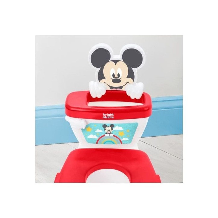 DISNEY BABY - MICKEY- Mini toilette avec réducteur de lunette de toilette inclus, 2 en 1, MySize, Pot amovible facile a nettoye