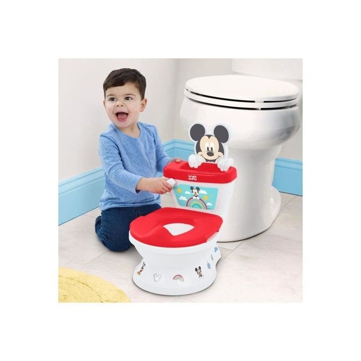 DISNEY BABY - MICKEY- Mini toilette avec réducteur de lunette de toilette inclus, 2 en 1, MySize, Pot amovible facile a nettoye