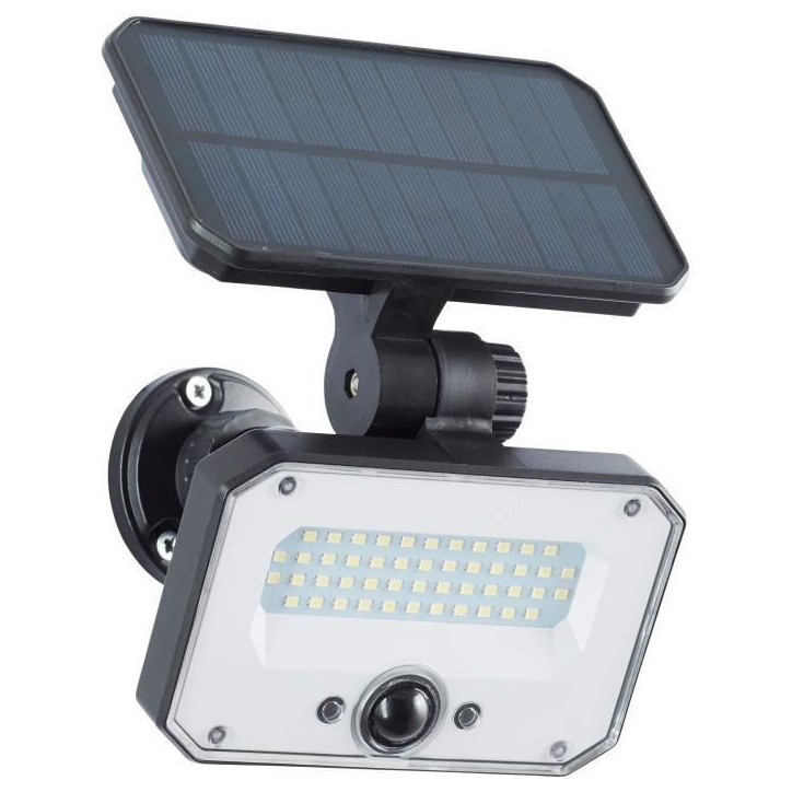 Spot extérieur a piquer - BRILLIANT - JOPLIN - LED et solaire - Détecteur - Plastique et verre - 4 W - Noir