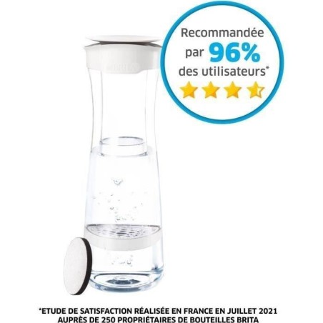 Bouteille et carafe filtrante Brita Bouteille filtrante blanc graphite - 1 filtre MicroDisc inclus