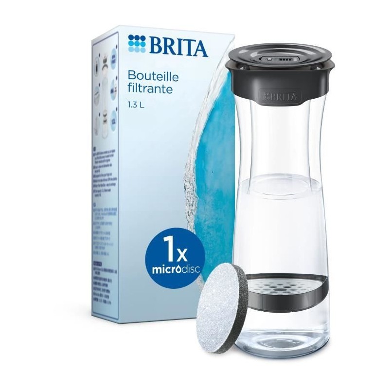 Bouteille filtrante BRITA - Fill & Serve Gris - Capacité 1,3L - 1 fil