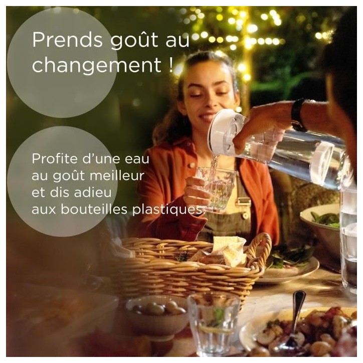 Bouteille filtrante BRITA - Fill & Serve Gris - Capacité 1,3L - 1 filtre MicroDisc inclus Bouteille filtrante BRITA - Fill & Serve Gris - Capacité 1,3L - 1 filtre MicroDisc inclus