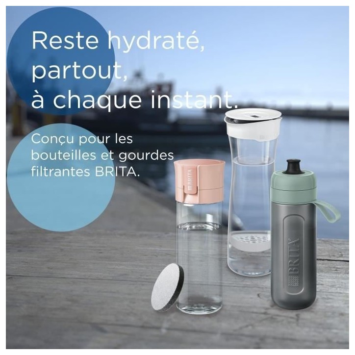 Cartouche BRITA - MicroDisc - Pack de 6 - 1 filtre 1 mois de filtration