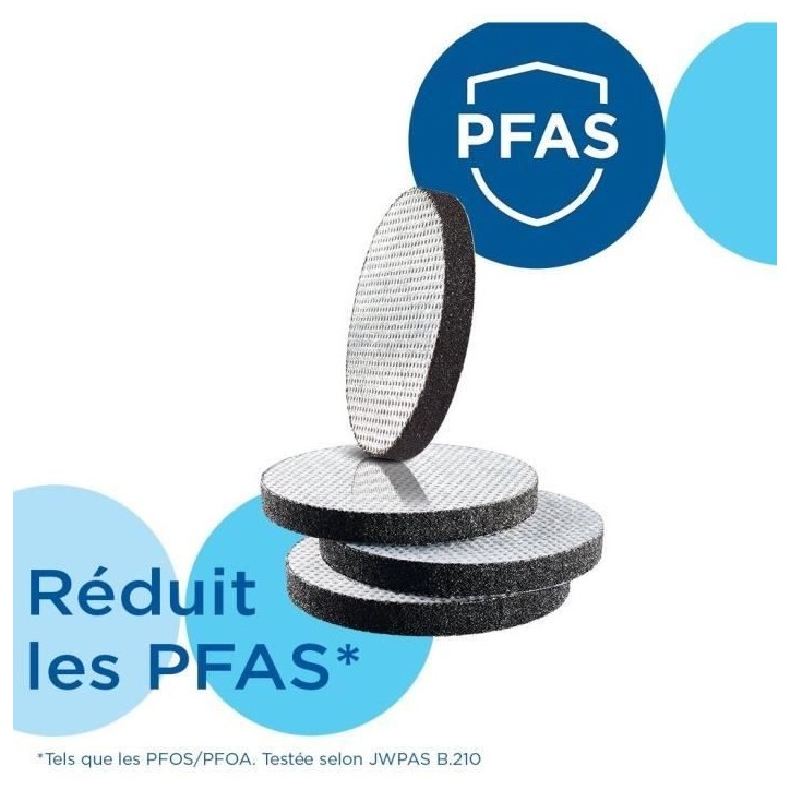Cartouche BRITA - MicroDisc - Pack de 6 - 1 filtre 1 mois de filtration