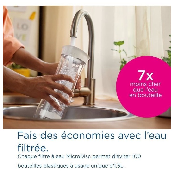 Cartouche BRITA - MicroDisc - Pack de 6 - 1 filtre 1 mois de filtration
