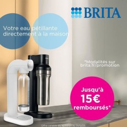 Machine a soda BRITA - SodaTRIO Noire - 1 Bouteille 1L et 1 Cylindre d