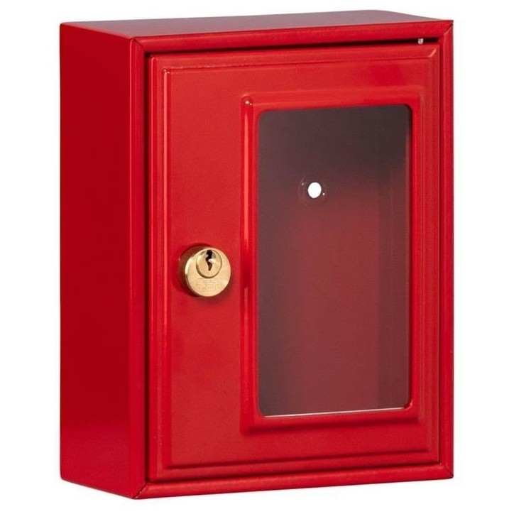 Boîte d'urgence - BURG-WÄCHTER - Modele 6161 - 167 x 130 x 64 mm - Marteau inclus - Métal rouge Boîte d'urgence - BURG-WÄCHTER - Modele 6161 - 167 x 130 x 64 mm - Marteau inclus - Métal rouge