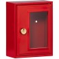 Boîte d'urgence - BURG-WÄCHTER - Modele 6161 - 167 x 130 x 64 mm - Marteau inclus - Métal rouge