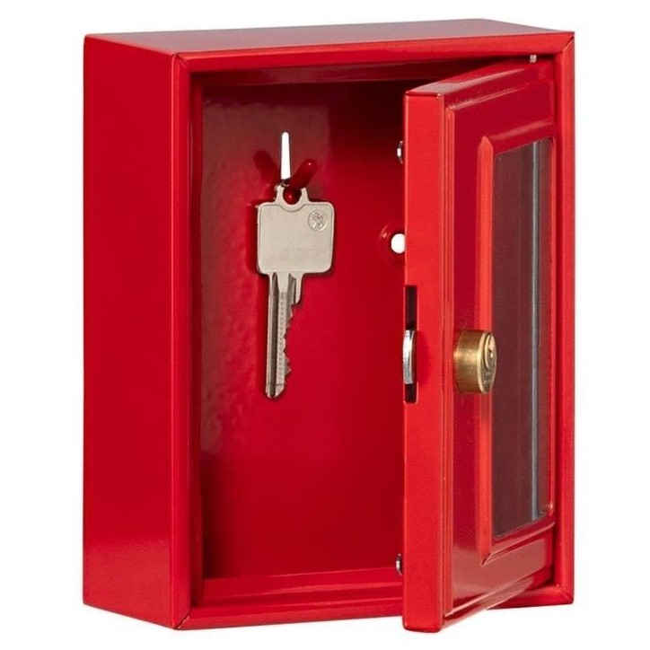 Boîte d'urgence - BURG-WÄCHTER - Modele 6161 - 167 x 130 x 64 mm - Marteau inclus - Métal rouge Boîte d'urgence - BURG-WÄCHTER - Modele 6161 - 167 x 130 x 64 mm - Marteau inclus - Métal rouge