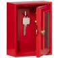 Boîte d'urgence - BURG-WÄCHTER - Modele 6161 - 167 x 130 x 64 mm - Marteau inclus - Métal rouge