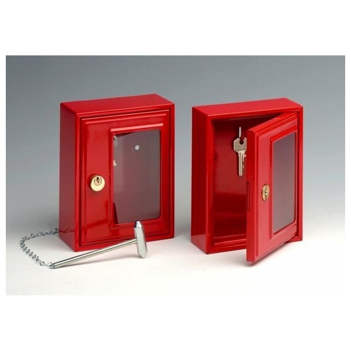 Boîte d'urgence - BURG-WÄCHTER - Modele 6161 - 167 x 130 x 64 mm - Marteau inclus - Métal rouge Boîte d'urgence - BURG-WÄCHTER - Modele 6161 - 167 x 130 x 64 mm - Marteau inclus - Métal rouge