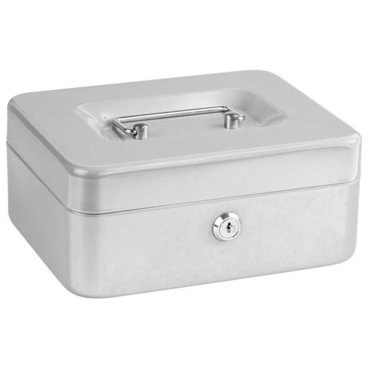 Caissette a monnaie - BURG WACHTER - Money 5020 Light Grey - Ouverture a clé, acier gris clair Caissette a monnaie - BURG WACHTER - Money 5020 Light Grey - Ouverture a clé, acier gris clair