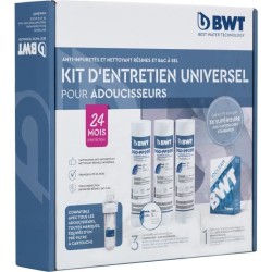Kit entretien adoucisseurs - BWT - Kit universel - 3 cartouches + 1 pa