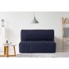 Banquette BZ DREAM - Tissu 100% Coton bleu foncé - Couchage 140x190 c