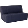 Banquette BZ DREAM - Tissu 100% Coton bleu foncé - Couchage 140x190 c