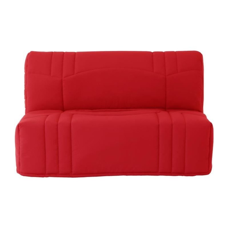 Banquette BZ DREAM - Tissu 100% Coton rouge - Couchage 140x190 cm - Cl