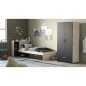 Lit enfant LIFE - 90x190/200 - Rangements - Décor Chene et noir - DEMEYERE - Fabriqué en France Lit enfant LIFE - 90x190/200 - Rangements - Décor Chene et noir - DEMEYERE - Fabriqué en France