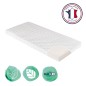 Matelas De Berceau Fresh CANDIDE 50x83x5cm, Sans Traitement, Idéal Cododo, Thermorégulant, Fabriqué En France, Garantie 5 Ans