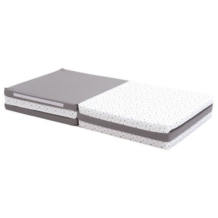 Tapis d'éveil XL - CANDIDE - Evolutif 5-en-1 - Gris / Etoiles