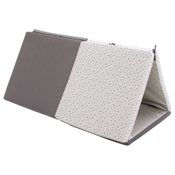 Tapis d'éveil XL - CANDIDE - Evolutif 5-en-1 - Gris / Etoiles