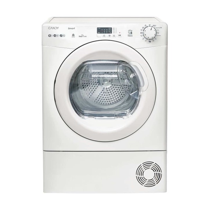 Seche-linge pompe a chaleur CANDY CS EH9N2LE-S Smart - 9 kg - Bac EasyCase - Classe D - Blanc