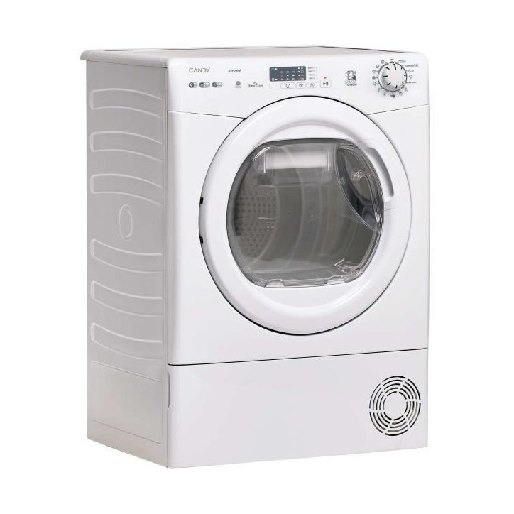 Seche-linge pompe a chaleur CANDY CS EH9N2LE-S Smart - 9 kg - Bac EasyCase - Classe D - Blanc