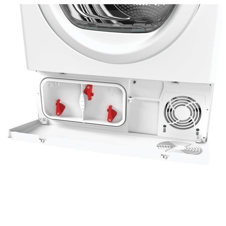 Seche-linge pompe a chaleur CANDY CS EH9N2LE-S Smart - 9 kg - Bac EasyCase - Classe D - Blanc