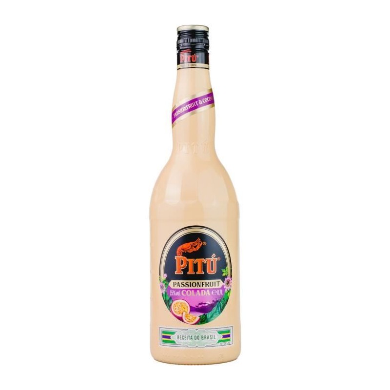 PITÚ ORIGINAL Passion fruit Colada - Liqueur a base de Cachaça - 70C PITÚ ORIGINAL Passion fruit Colada - Liqueur a base de Cachaça - 70C