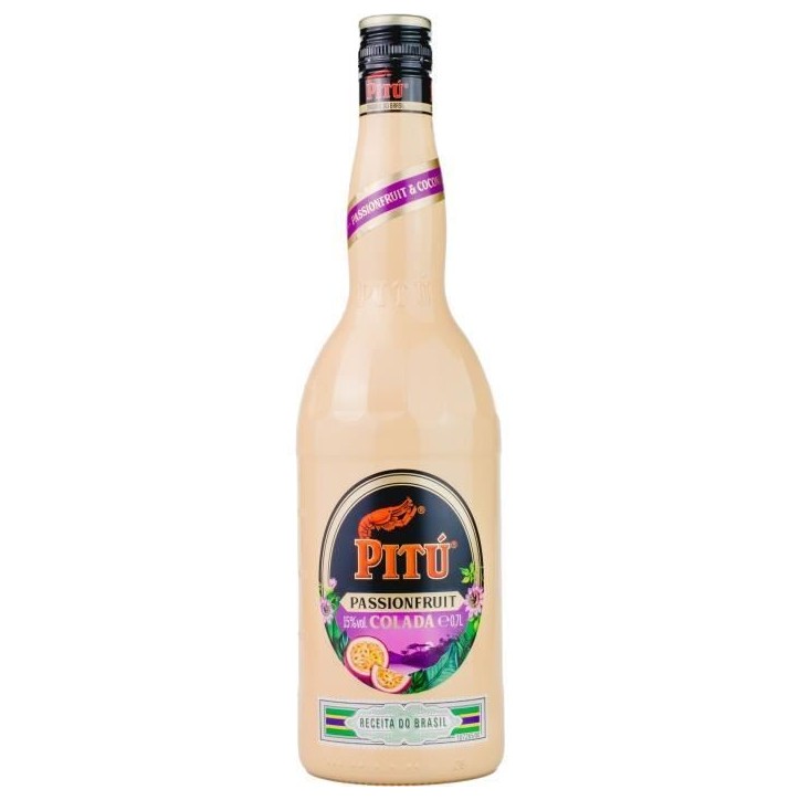 PITÚ ORIGINAL Passion fruit Colada - Liqueur a base de Cachaça - 70CL - 15%