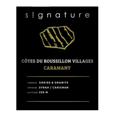 Les Vignes du Vent Signature Caramany 2022 Côtes du Roussillon Villages - Vin rouge de Languedoc